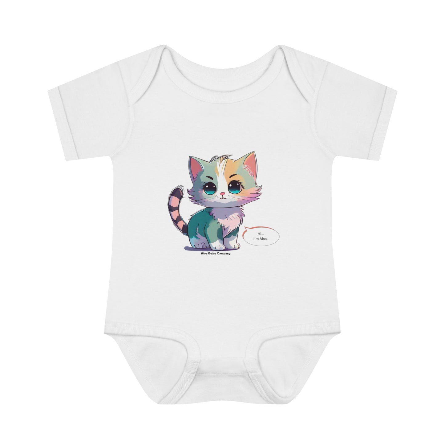 Aloo Baby "Cute Kitten: Hi" - Infant Bodysuit
