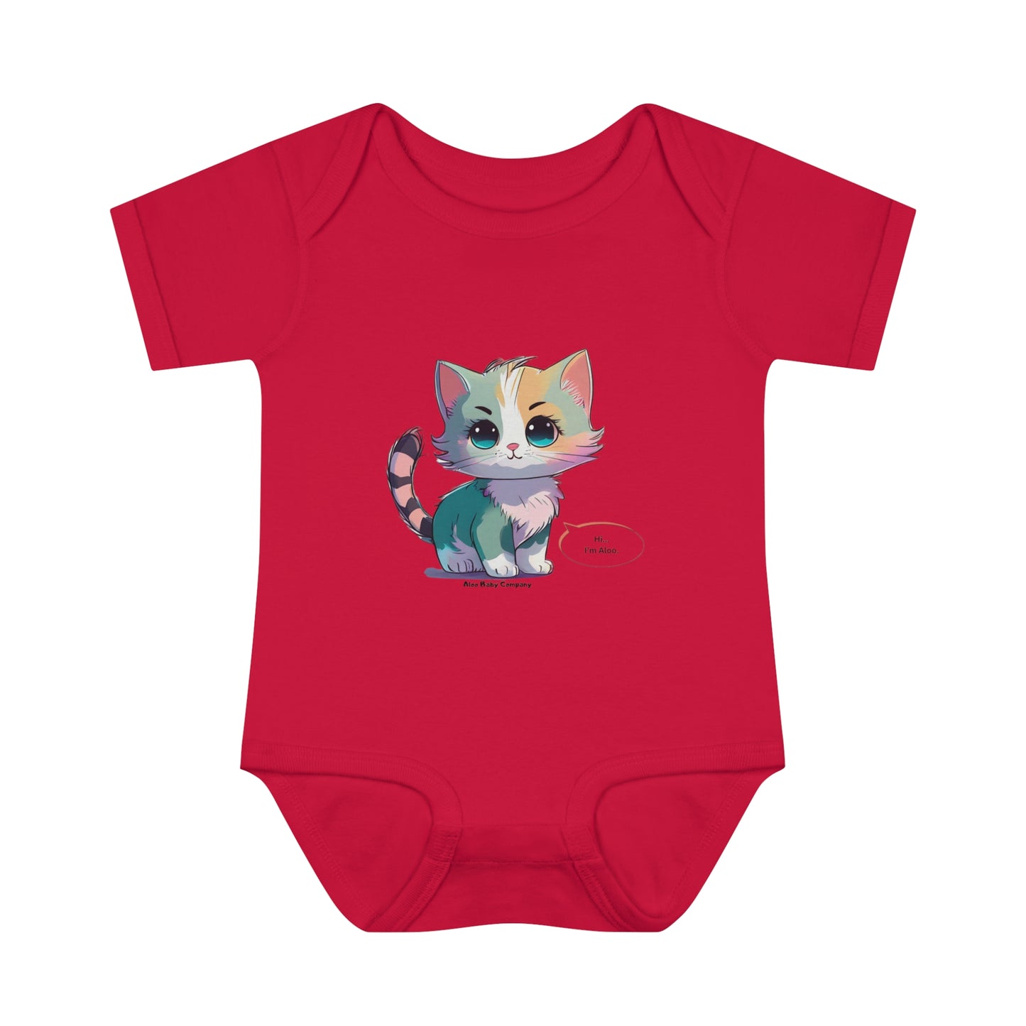 Aloo Baby "Cute Kitten: Hi" - Infant Bodysuit