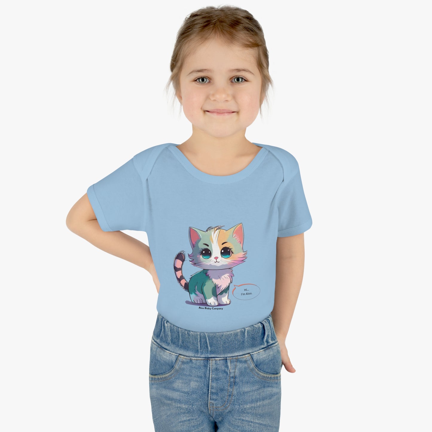 Aloo Baby "Cute Kitten: Hi" - Infant Bodysuit