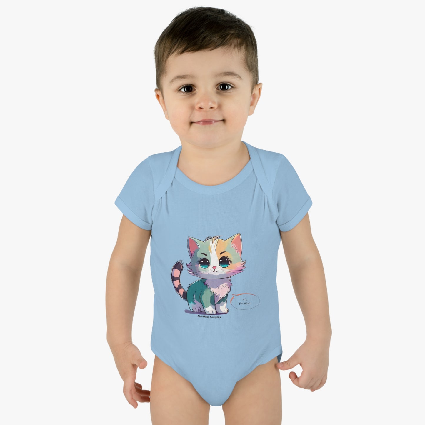 Aloo Baby "Cute Kitten: Hi" - Infant Bodysuit