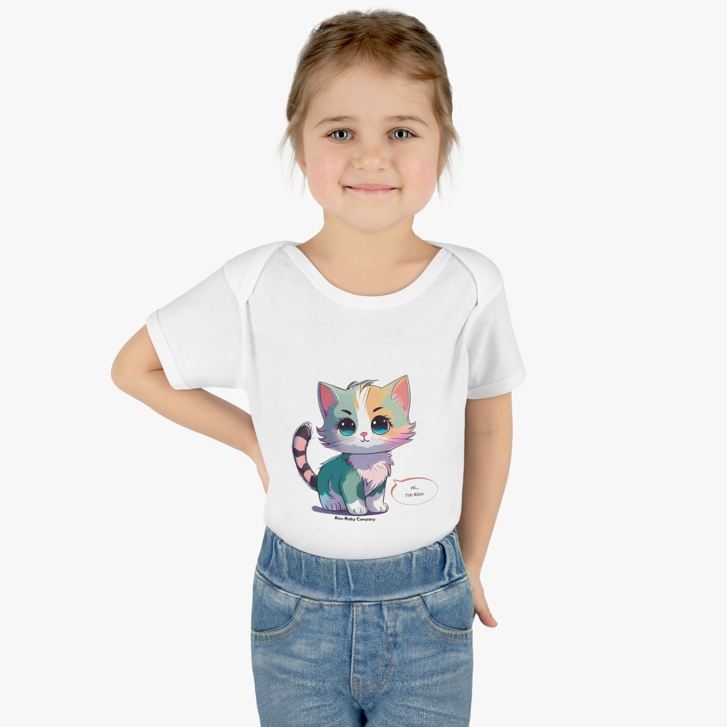 Aloo Baby "Cute Kitten: Hi" - Infant Bodysuit