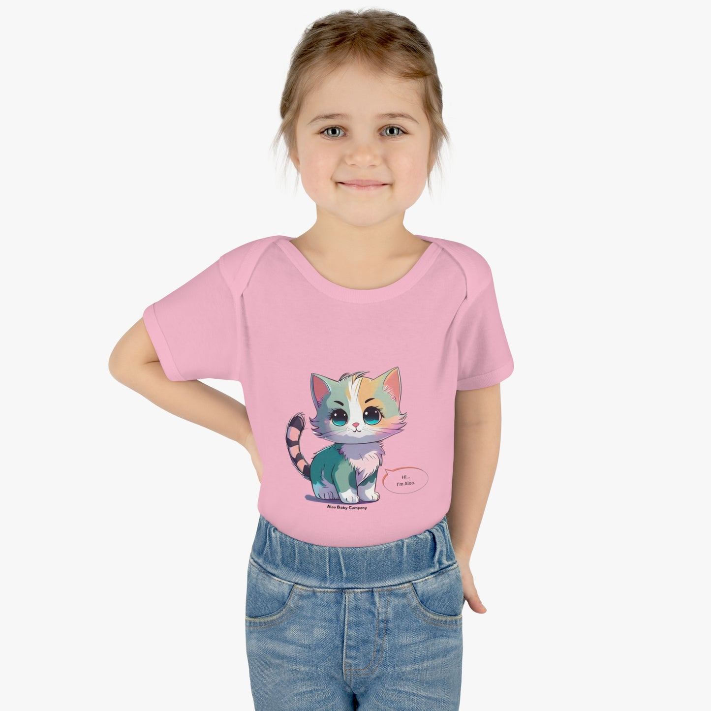 Aloo Baby "Cute Kitten: Hi" - Infant Bodysuit