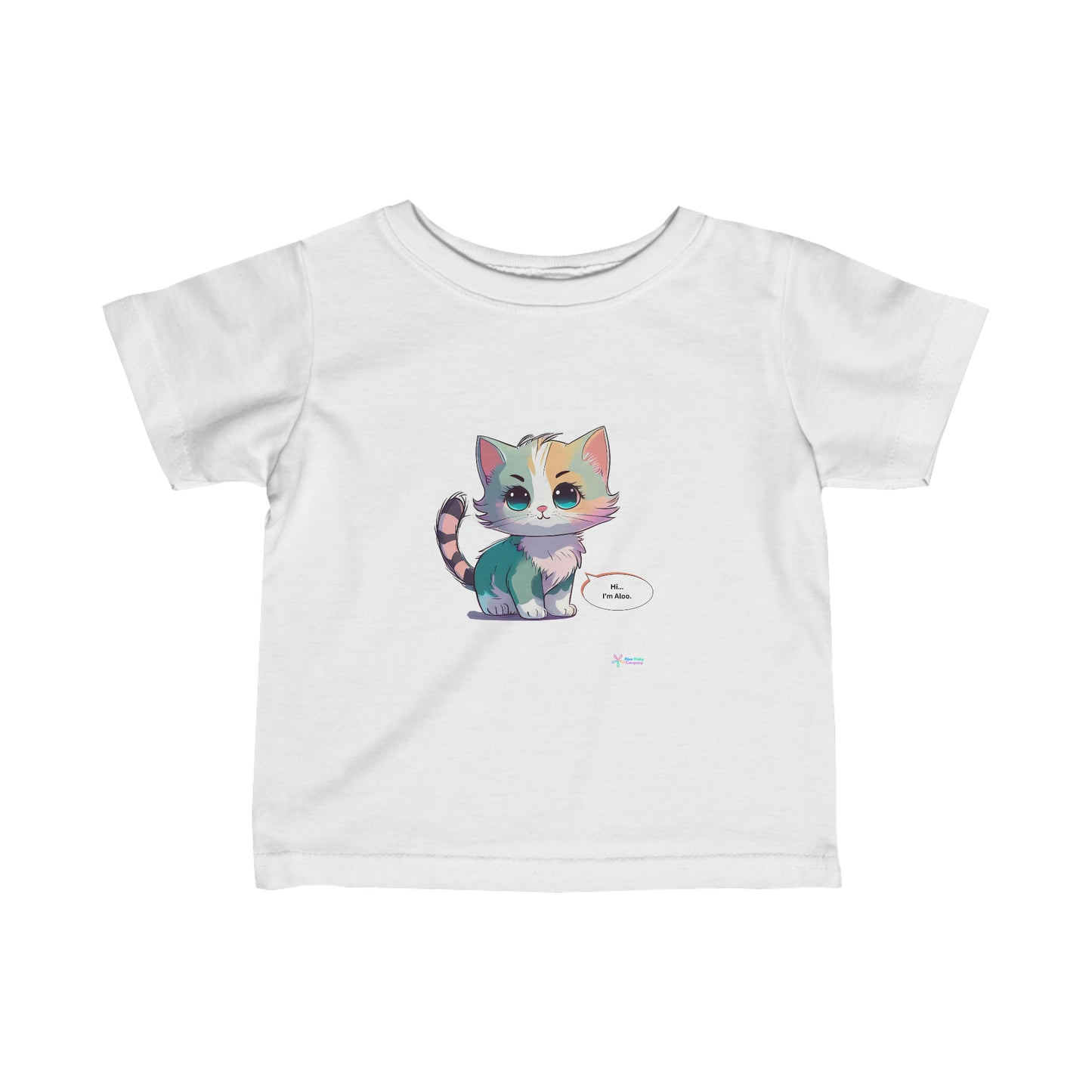 Aloo Baby "Cute Kitten: Hi"- baby T-Shirt