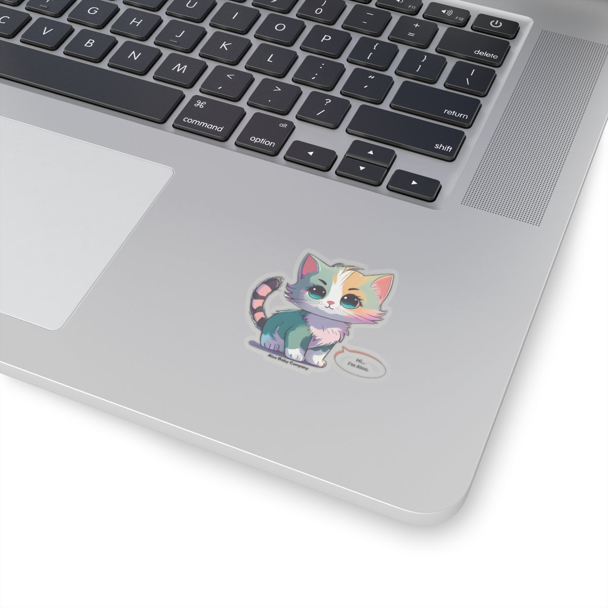 Aloo Baby "Cute Kitten: Hi" - Cut Stickers