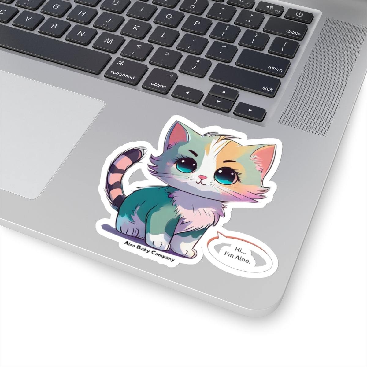 Aloo Baby "Cute Kitten: Hi" - Cut Stickers