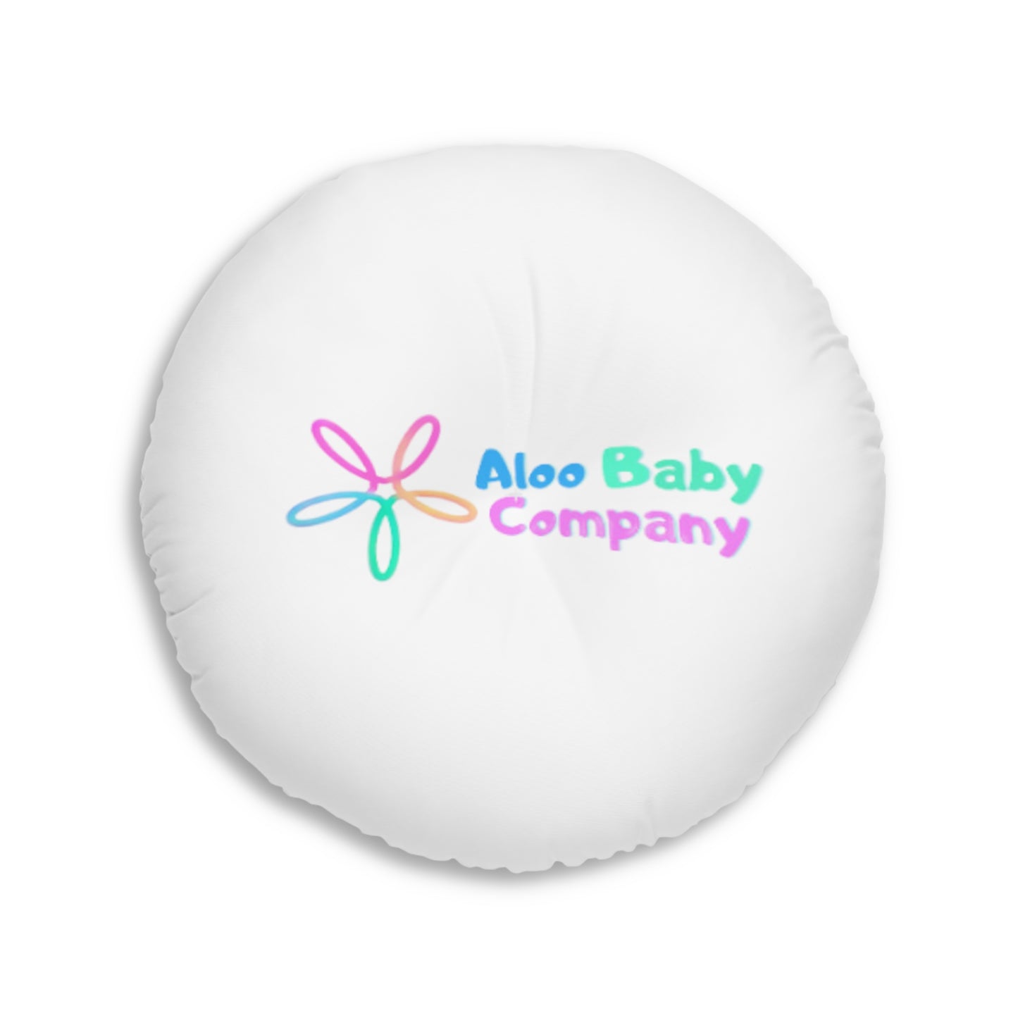 Aloo Baby "Cute Kitten: Hi" - Round Floor Pillow