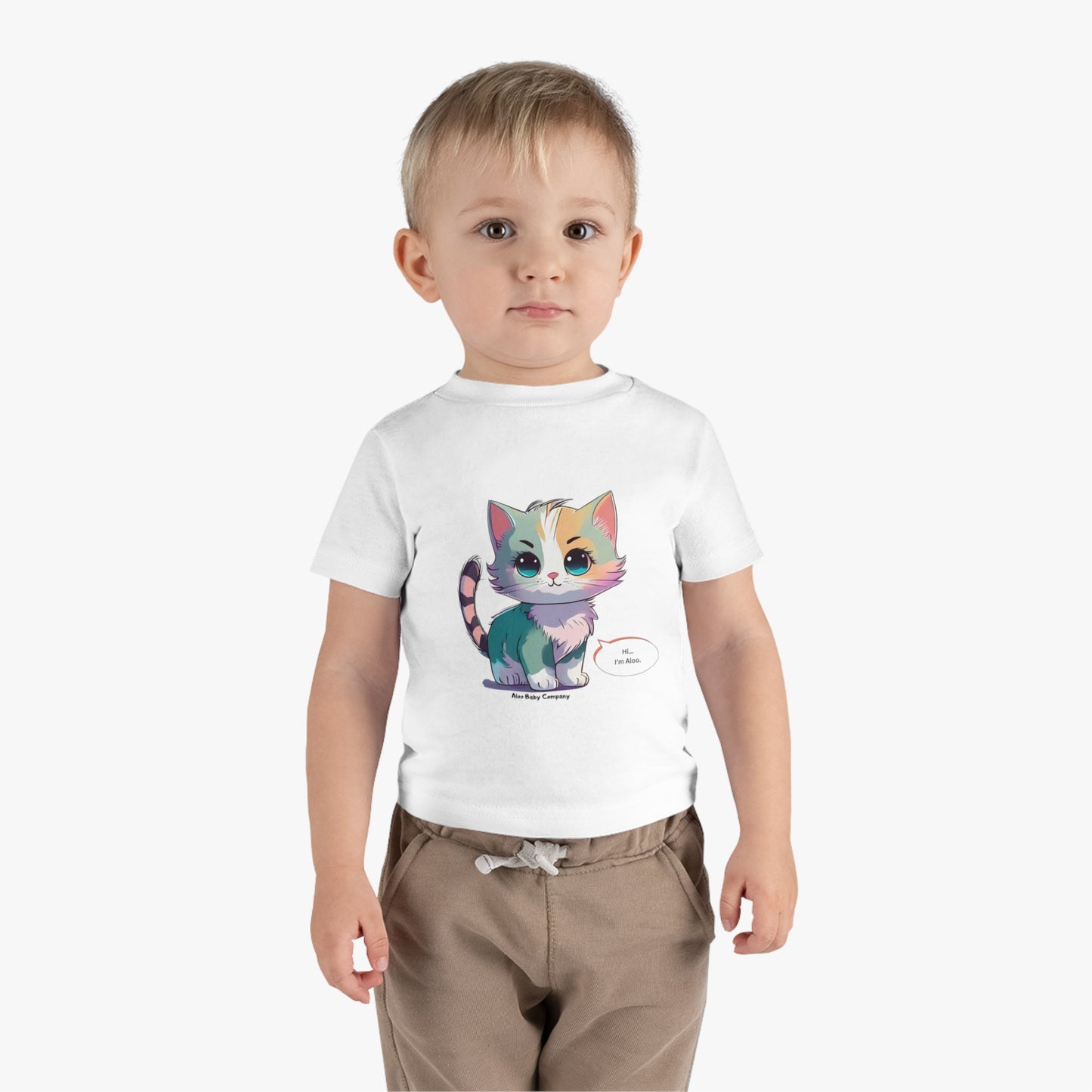 Aloo Baby "Cute Kitten: Hi" - T-shirt