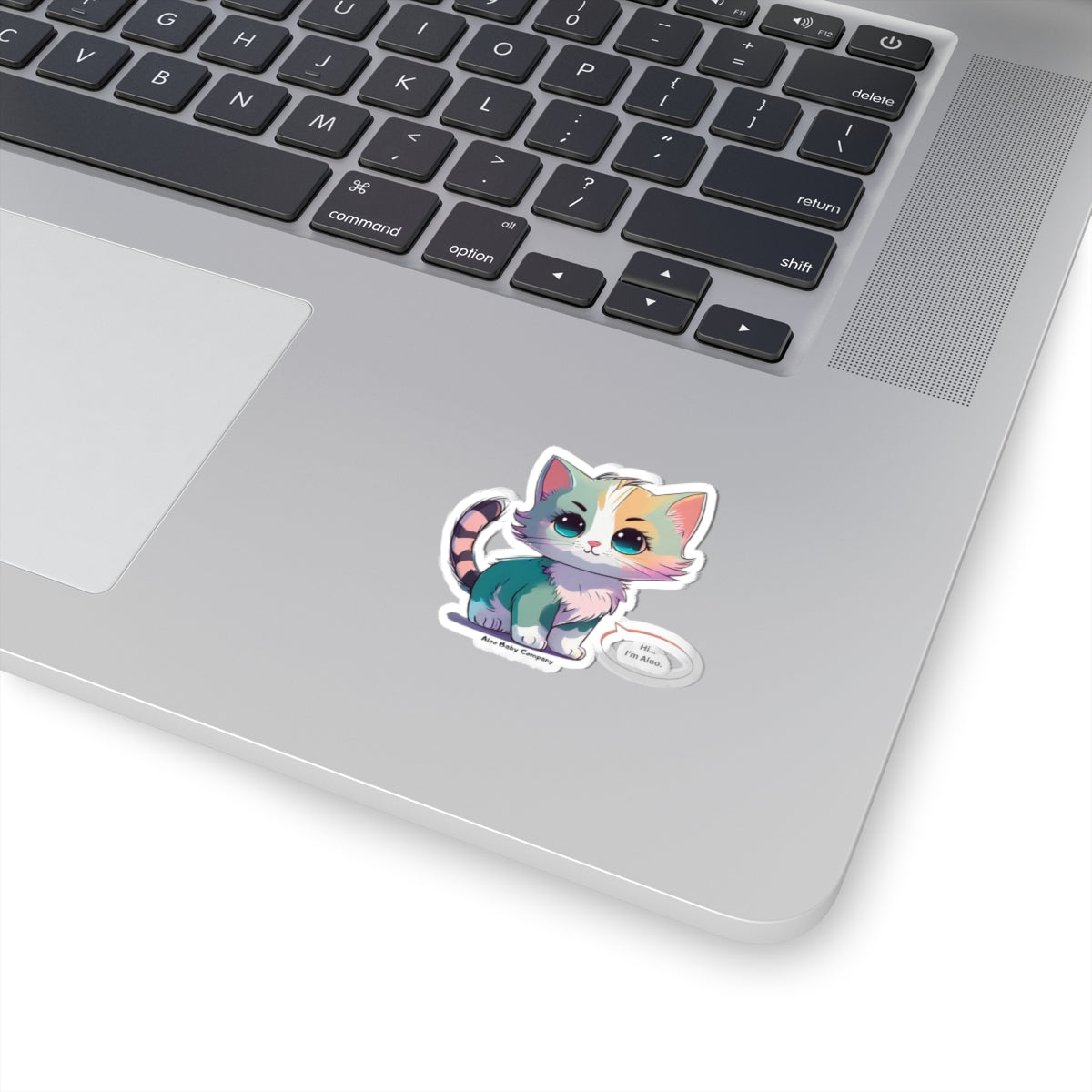 Aloo Baby "Cute Kitten: Hi" - Cut Stickers