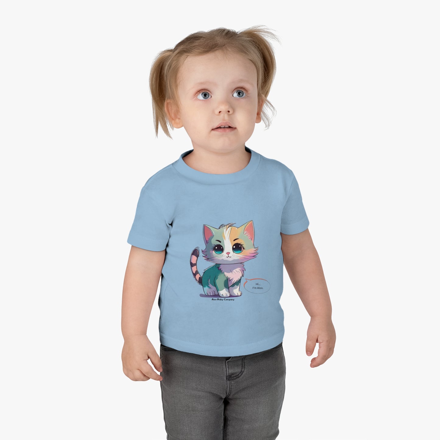 Aloo Baby "Cute Kitten: Hi" - T-shirt