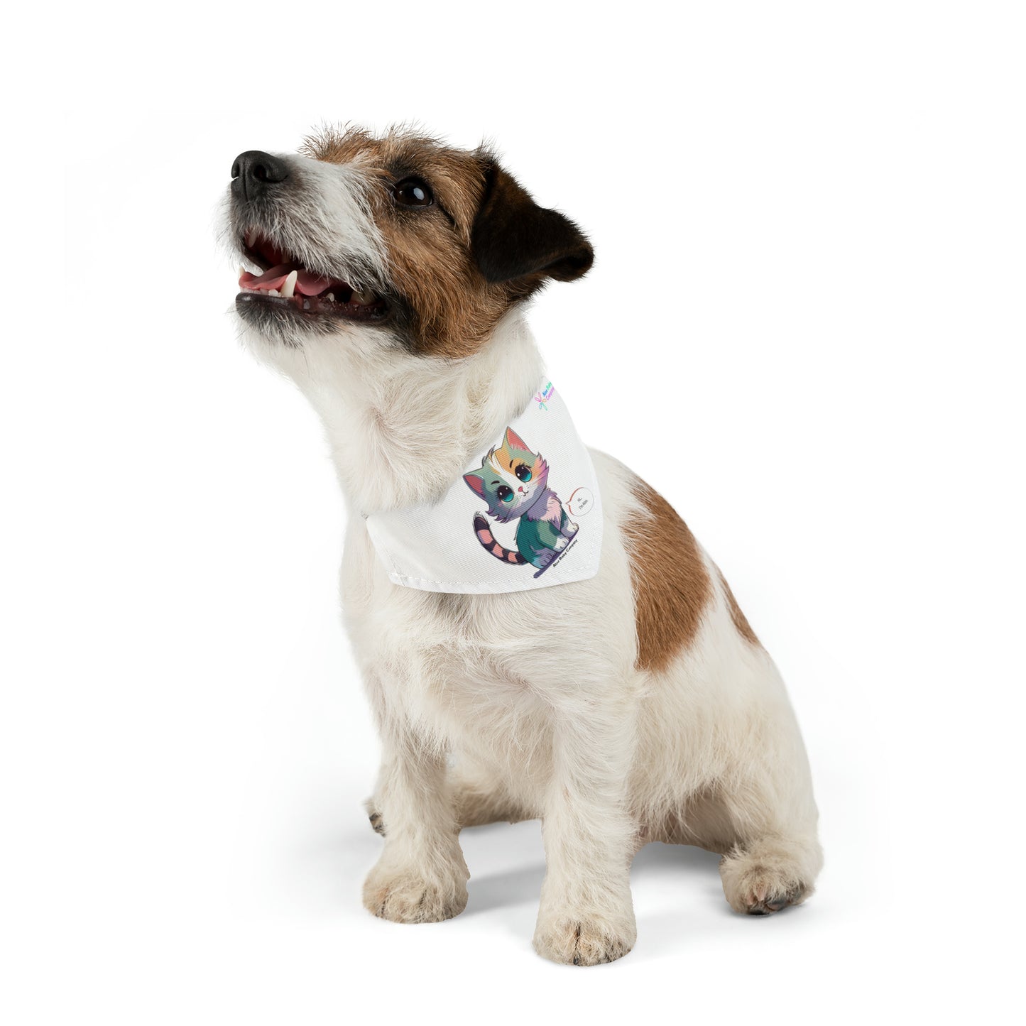 Aloo Baby "Cute Kitten: Hi" - Pet Bandana Collar