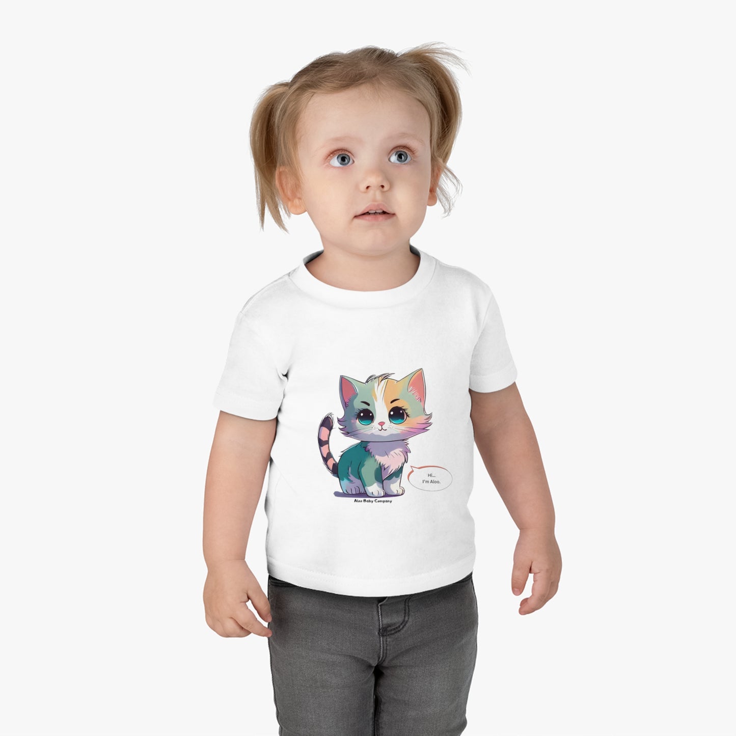 Aloo Baby "Cute Kitten: Hi" - T-shirt