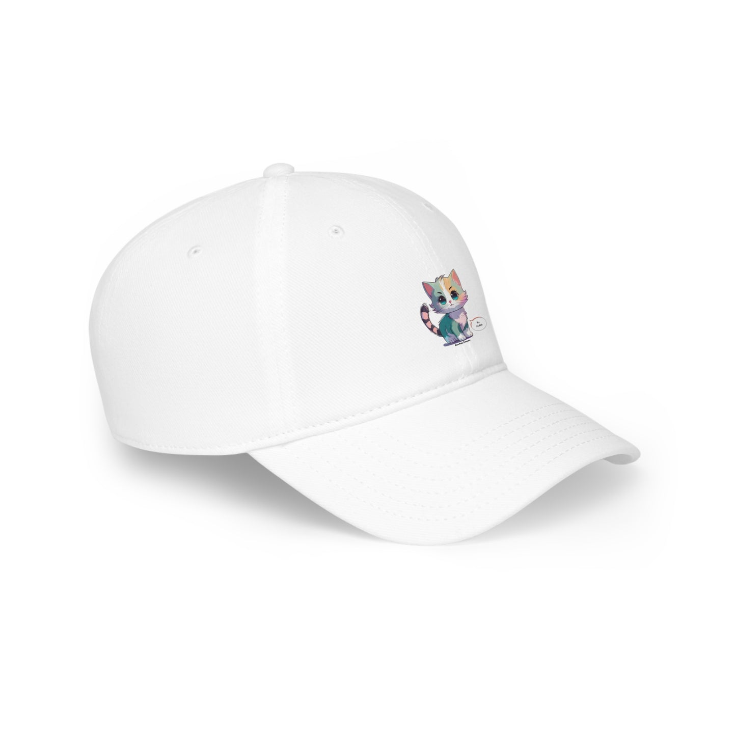 Aloo Baby "Cute Kitten: Hi" -  Baseball Cap