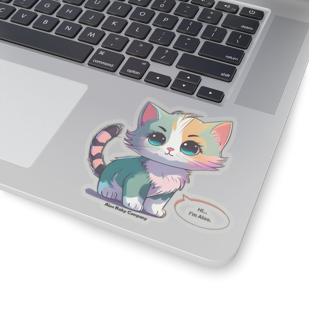 Aloo Baby "Cute Kitten: Hi" - Cut Stickers