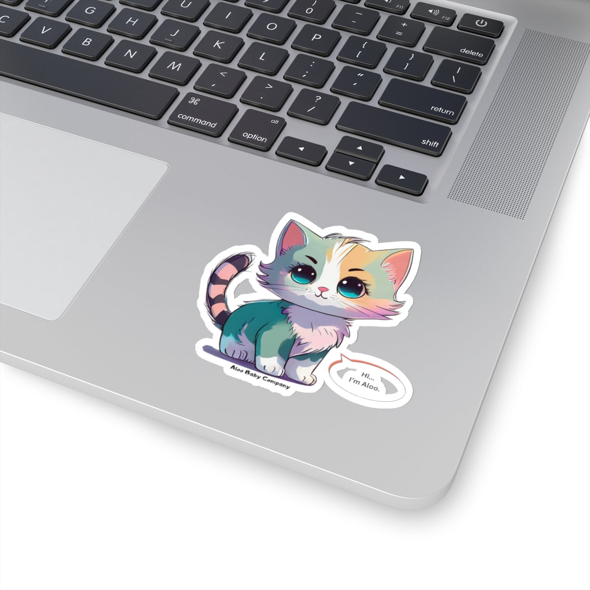 Aloo Baby "Cute Kitten: Hi" - Cut Stickers