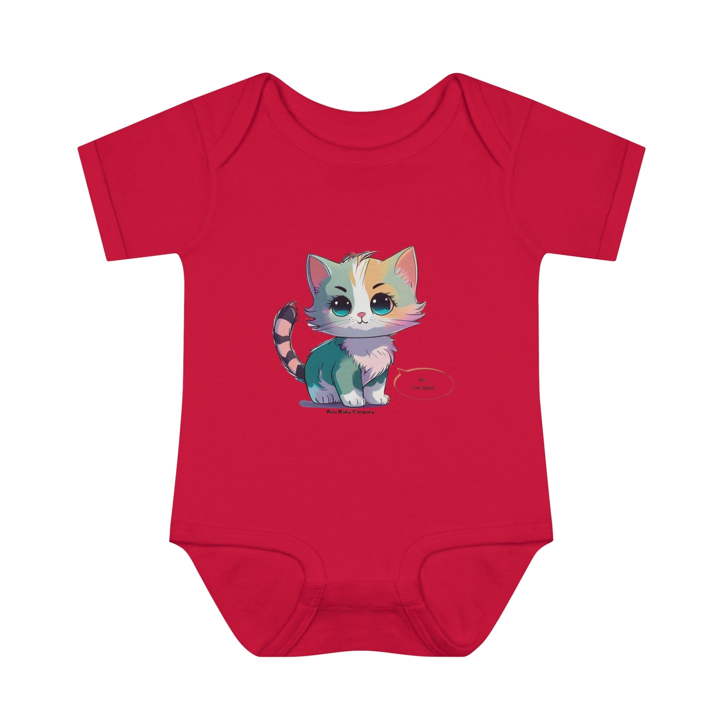 Aloo Baby "Cute Kitten: Hi" -  Infant Bodysuit