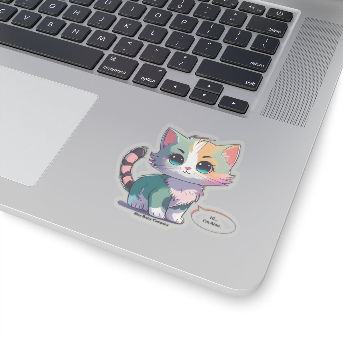 Aloo Baby "Cute Kitten: Hi" - Cut Stickers