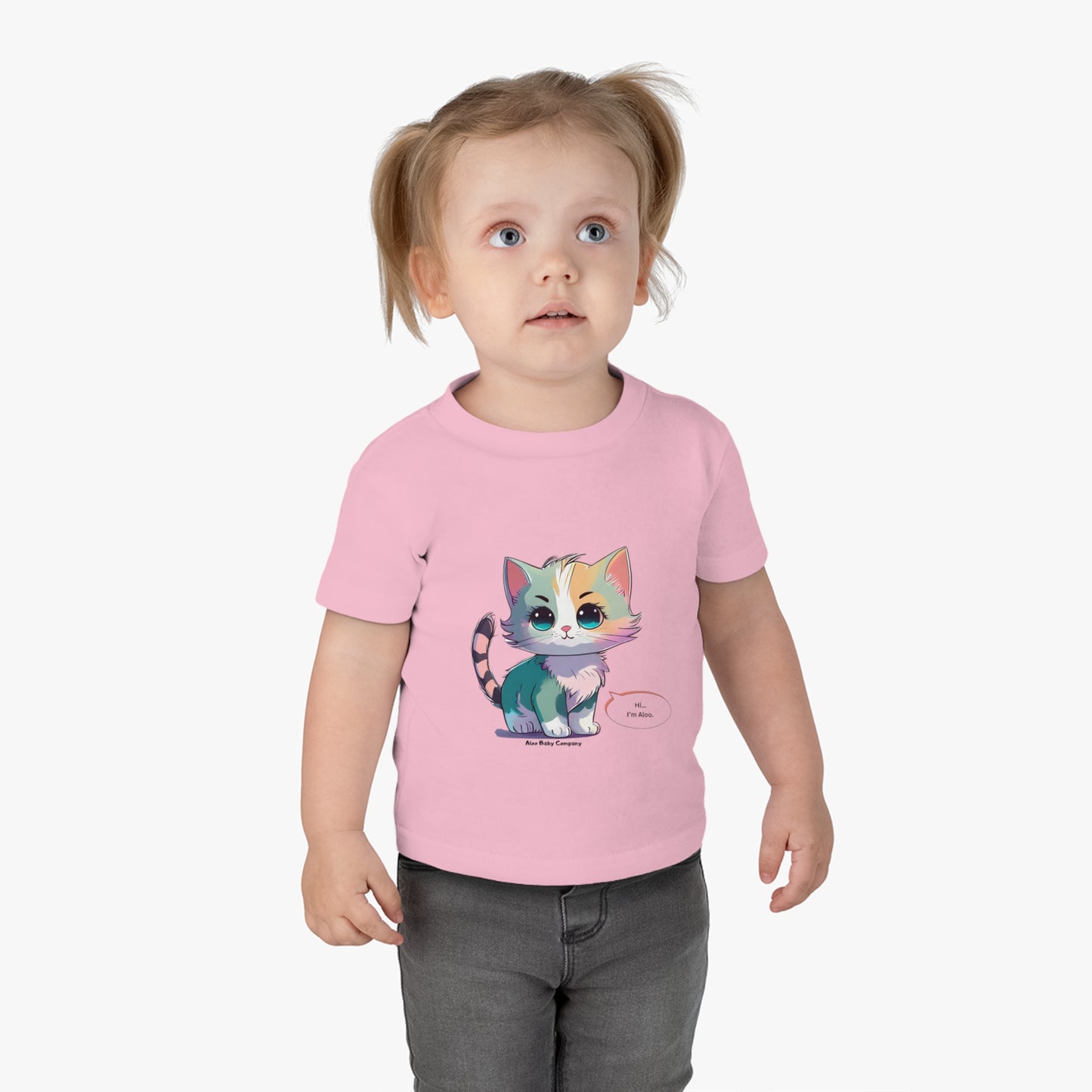 Aloo Baby "Cute Kitten: Hi" - T-shirt