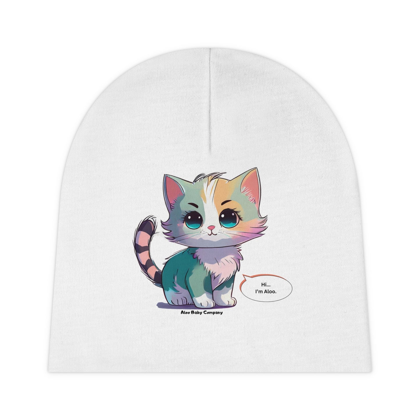 Aloo Baby "Cute Kitten: Hi" - Baby Beanie